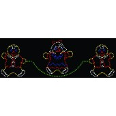 7' x 22' GINGERBREAD CHILDREN JUMPING ROPE