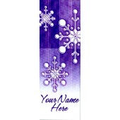 TORN PAPER SNOWFLAKES / PURPLE BACKGROUND